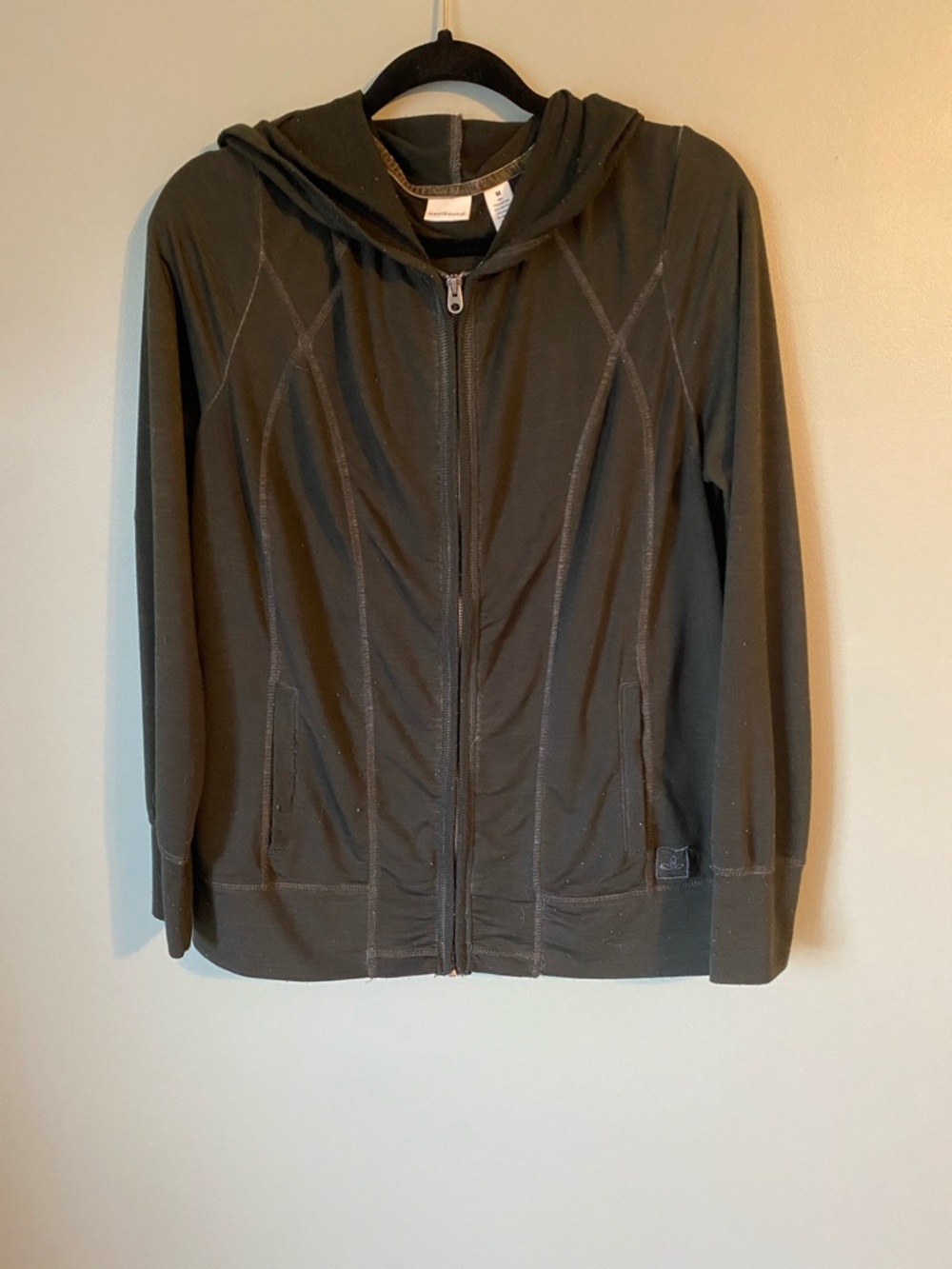 Westbound Olive Green Hooded Zip Bomber Jacket